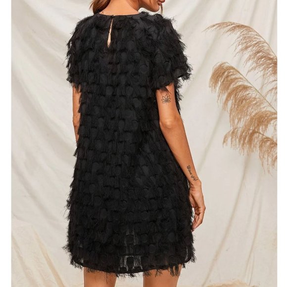 Fringe Tunic Dress S/4 - Picture 3 of 3